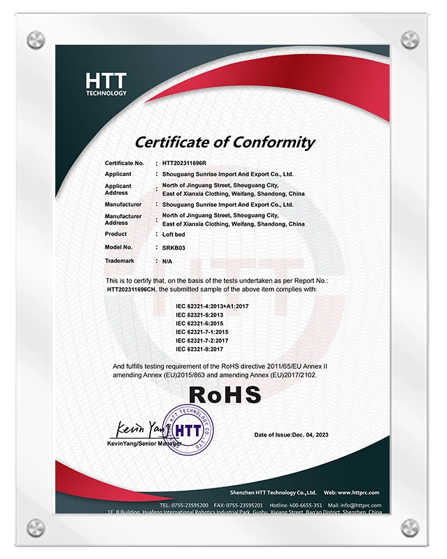 Certificado RoHS